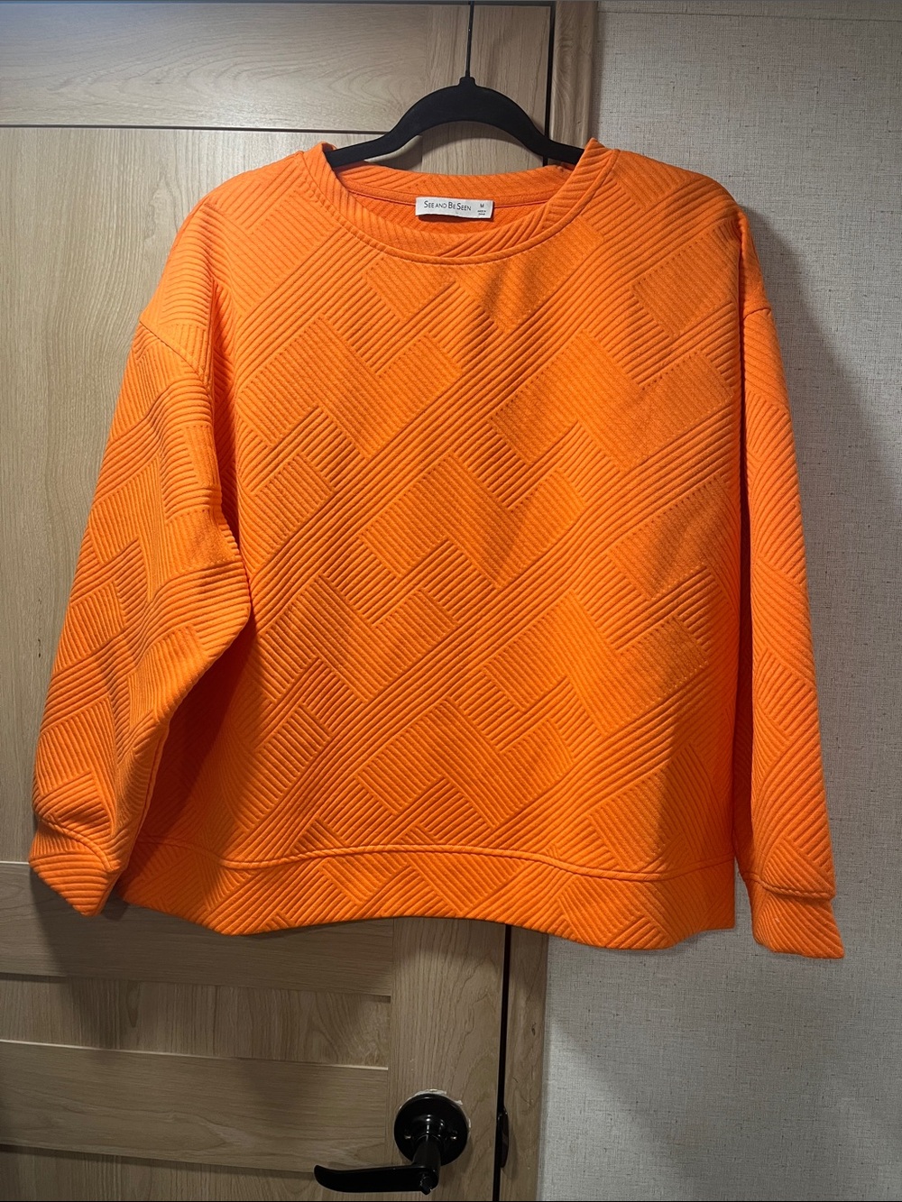 Textured Orange Top